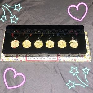 NWT Boxed Set of Beaded Fashion Wine Charms